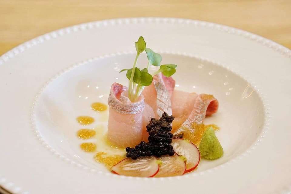 Carpaccio with caviar