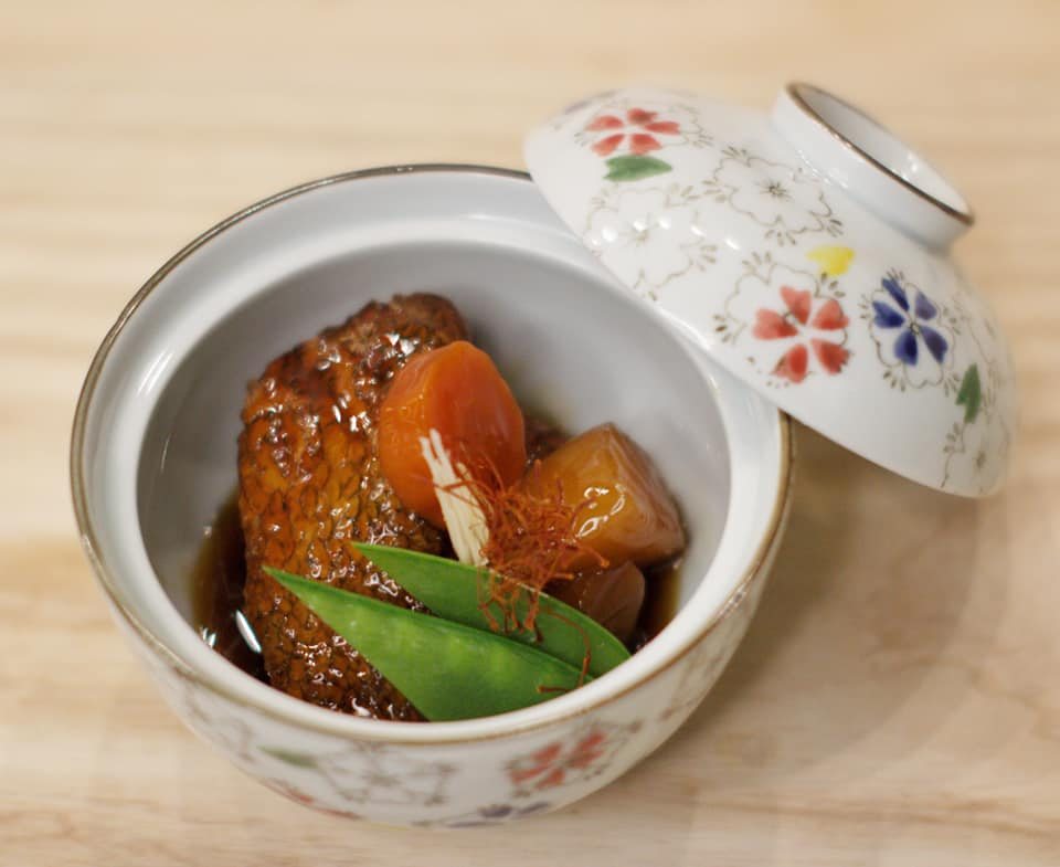 Nimono, simmered and lidded